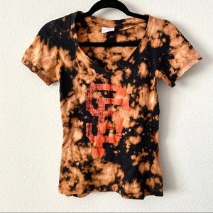Bleach-Dyed SF Giants V-Neck